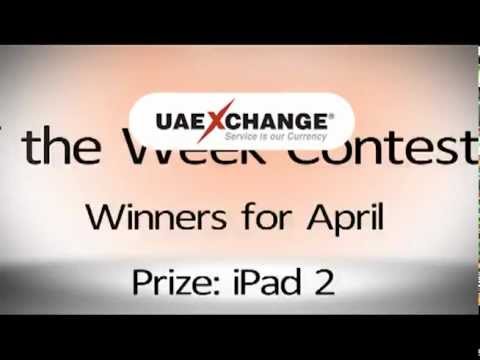 UAE Exchange Fan of the Week Contest Winners for April, 2012