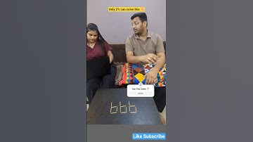 Move 2 sticks & convert 999 to 💯 🧠 #explorepage #challenge #couplevolgs #viral #shortvideo #brainrot