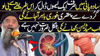 Kidney Gurdy Mein Pathri Ka Ilaj | Best Bayan by Dr Sharafat Ali | Latest HD Video