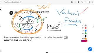 Finding Missing Angles C Plane Geometry