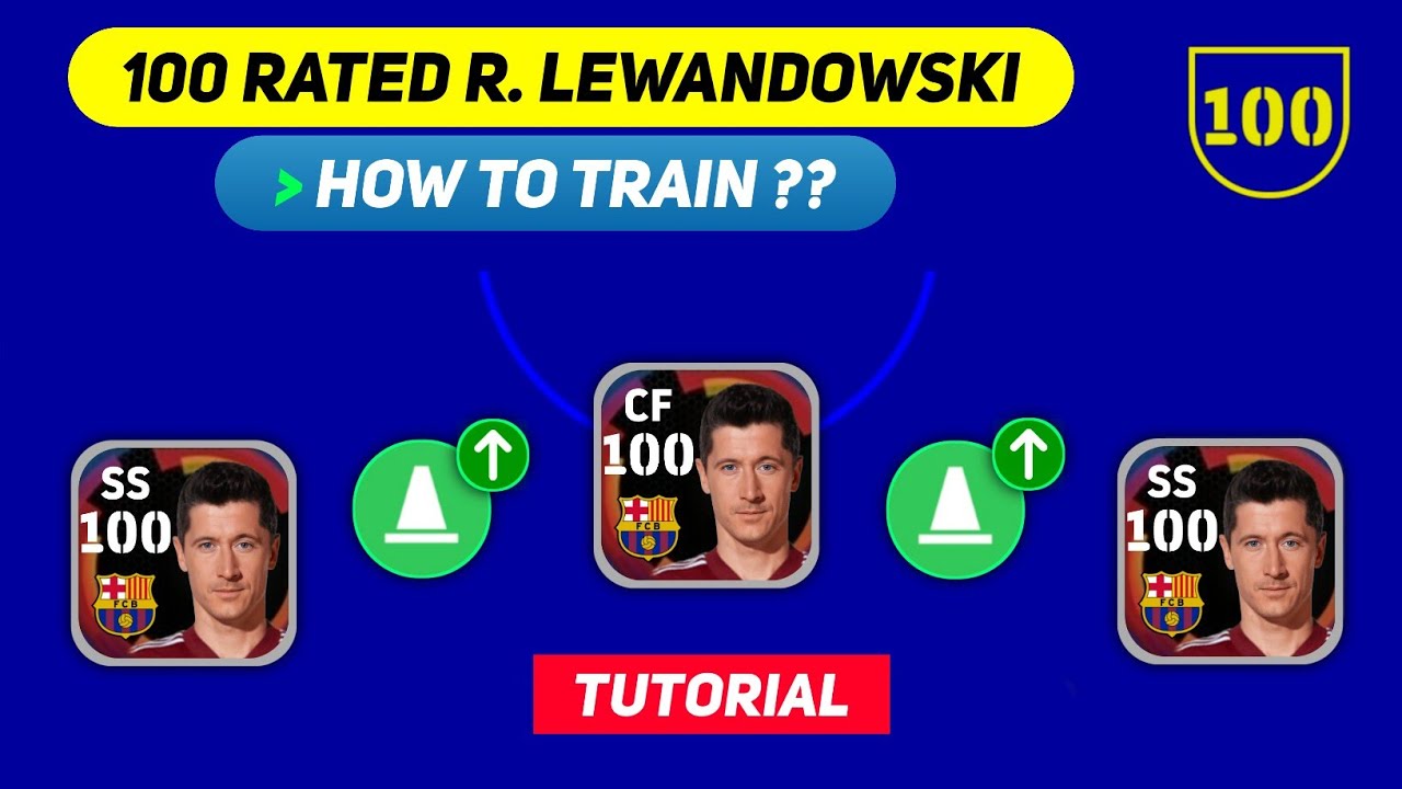 How To Train 100 Rated R. Lewandowski In eFootball 2023 Mobile