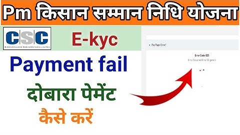 Pay Pags Error ||Error Code 825 || pm kisan payment failed||pm kisan payment problem||Pmkishan error