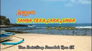 Langgam Tamba Teka Lara Lunga -Panji Hartanto. Cipt. Panji Hartanto. View panorama pantai Siung. GK.