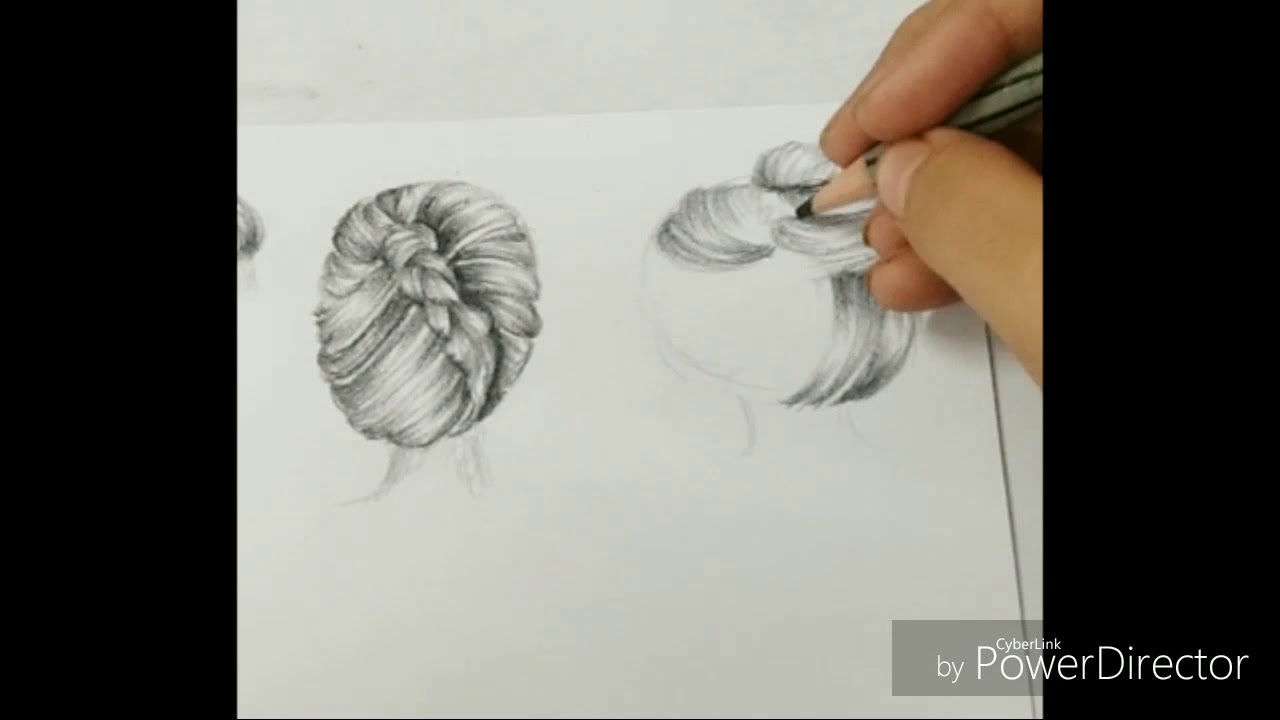 How To Draw Different Types Of Hairstyles Youtube