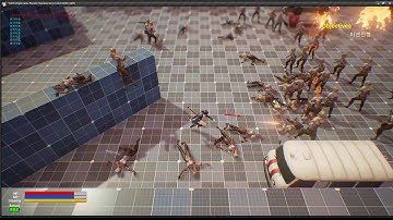 UnrealEngine4 Fronting Damege Text Test --ㅅ-);