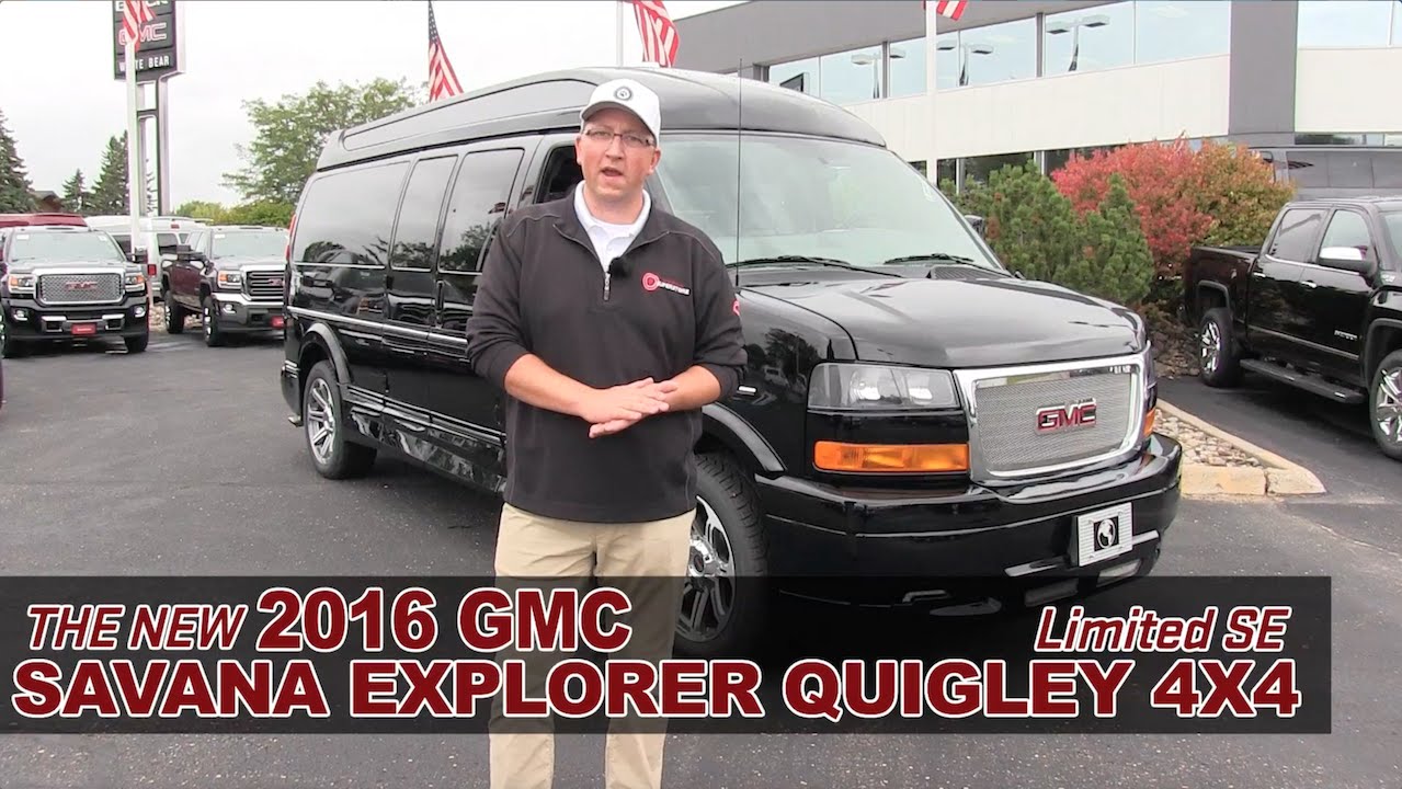New 2016 GMC Savana Explorer Quigley 4x4 Conversion Van ...