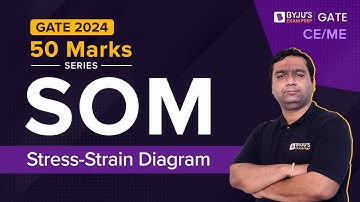 GATE & ESE 2024 | Strength of Material | Stress-Strain Diagram | CE/ME Engineering | BYJU