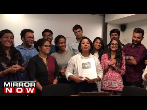 Faye D'Souza & team unbox Mirror Now's YouTube Silver Creator Award