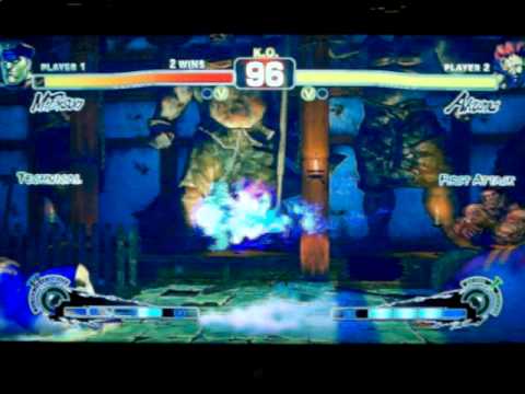 SSFIV TOURNAMENT AT GAME ON! AT UCLA GRAND FINALS JR RODRIGUEZ ( AKUMA ) VS KP ( BISON ) ON 7-15-10