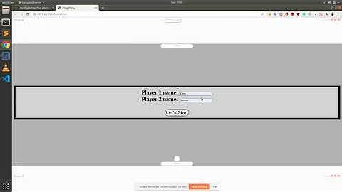 Ping Pong game in JavaScript