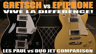 Gretsch G5230T Electromatic Jet vs Epiphone Les Paul Standard 50's - Side by Side Comparison