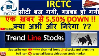 IRCTC Share latest news I IRCTC Stock Analysis I IRCTC Best buying levels by Trend line I IRCTC NEWS