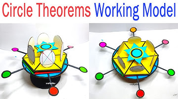 circle theorems working model for exhibition - maths project - diy - simple and easy | craftpiller