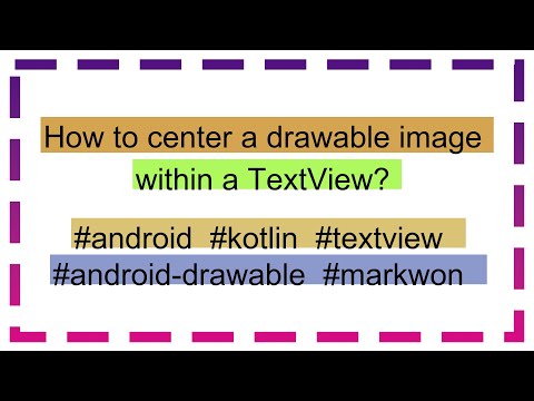 How to center a drawable image within a TextView?