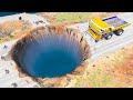 Cars vs Giant Water Pit - Beamng drive