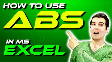 How To Use The ABS Function In Microsoft Excel | Microsoft Excel Tutorial