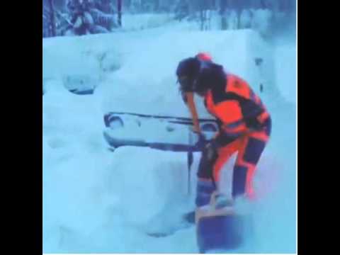Video: Vad skulle få en snöslunga att slå tillbaka?