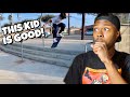 This Kid Is So Good! 2 year Skateboarding Progression! (Reaction)