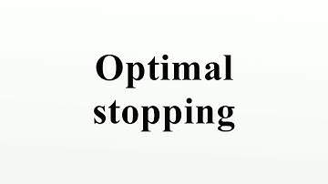 Optimal stopping