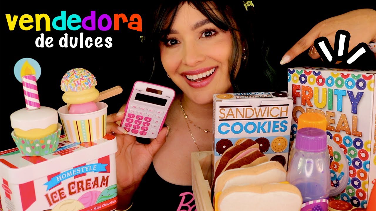 😂 ASMR 📚 Tu COMPAÑERA de CLASES 🍔 te VENDE 🍭 comida I ASMR en ESPAÑOL I Ges ASMR