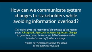 How to communicate system changes to stakeholders