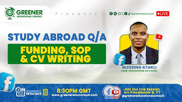 STUDY ABROAD Q&A: Funding, SOP, and CV Writing