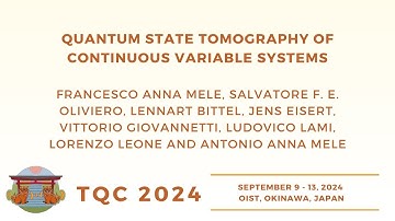 Quantum state tomography| Mele,  Mele,  Bittel, Eisert, Giovannetti, Lami, Leone, Oliviero |TQC 2024