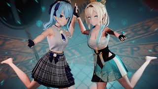 【MMD Hololive】Suisei & Iroha / 星街すいせい & 風真いろは - 『[A]ddiction』#mmd #hololive #vtuber