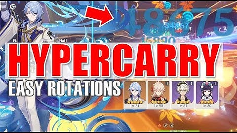 Ayato Hypercarry Team | Easy Rotations | C0 Ayato Yunjin Kazuha Bennett Genshin Impact