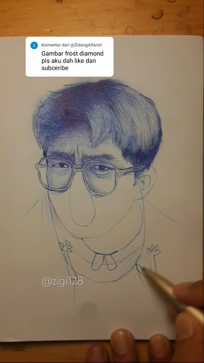 Gambar frost diamond only pen #frostdiamond #ballpenart #sketsawajah#portraitart #gambar #draw #art