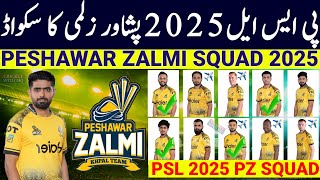 Psl 2025 Peshawar Zalmi Squad Peshawar Zalmi Squad For Psl 2025 Psl 10 Peshawar Zalmi Squad Psl