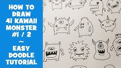 How To Draw 41 Kawaii Doodle Monsters #1 - Easy Doodle Tutorial for Beginners - Durasi: 9.31. 