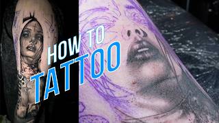 5HRS of UNEDITED TATTOOING in REAL TIME
