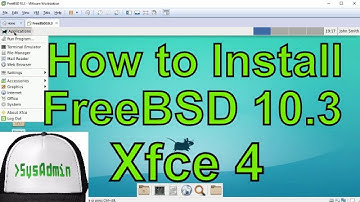 How to Install FreeBSD 10.3 + Xfce Desktop + VMware Tools + Apps on VMware Workstation Tutorial [HD]