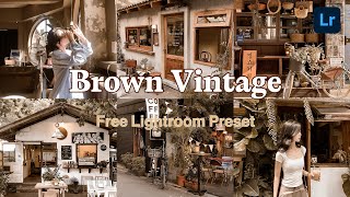 How to Edit Brown Vintage - แต่งรูปโทนน้ำตาล วินเทจ Lightroom Mobile Presets || Pastelskies