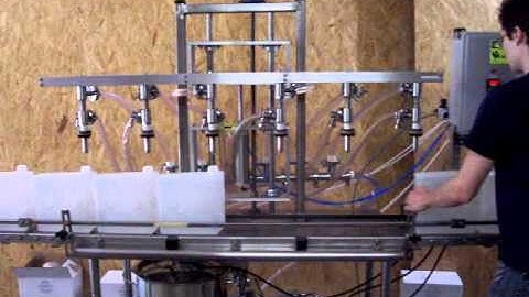 6 head semi-automatic overflow filling machine