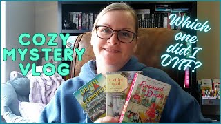 🔍COZY MYSTERY VLOG🔎 Trying the first book in a few cozy series.