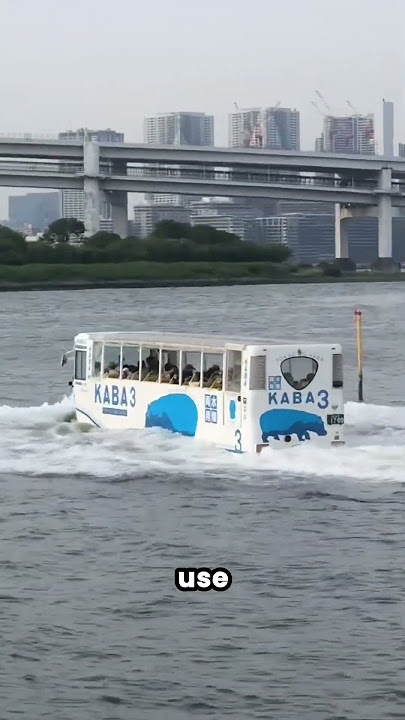 This Japanese Bus Drives Into Water