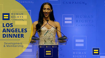 Michaela Jaé Rodriguez Receives the HRC Equality Award at the 2023 HRC Los Angeles Dinner
