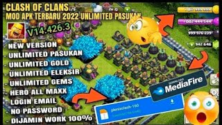 Clash of clans hack mod apk all  unlimited  2022 screenshot 1