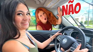 MINHA MÃE TENTANDO ME ENSINAR A DIRIGIR * MEDO 🚗😱✅ 100% REAL - BELA BAGUNÇA EM FAMÍLIA