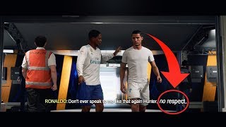 What if Hunter responds RUDELY to Cristiano Ronaldo? (Fifa 18 The Journey)