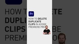 How to delete duplicate clips in Premiere Pro #Shorts