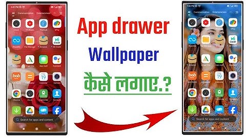 How to set wallpaper in app drawer!!