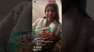 Cardi b IG live