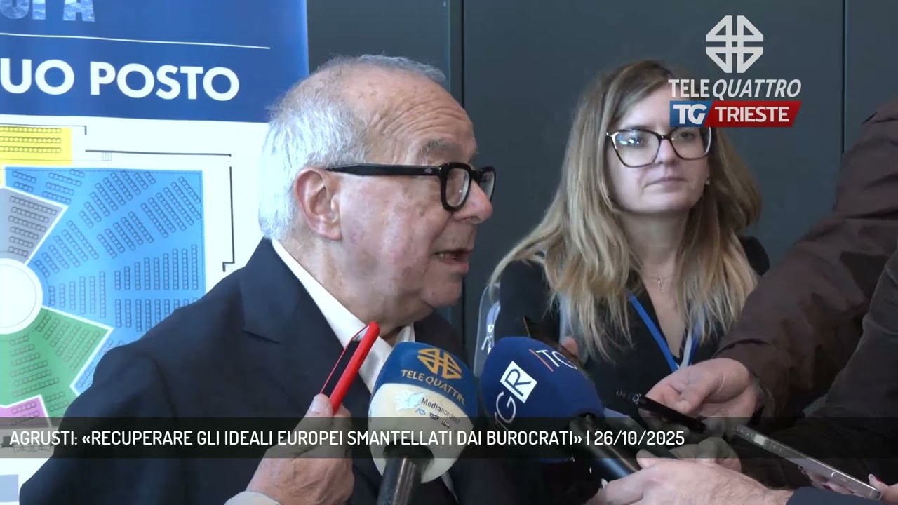 AGRUSTI: «RECUPERARE GLI IDEALI EUROPEI SMANTELLATI DAI BUROCRATI» | 26/10/2025
