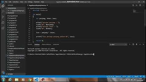 Cara Menghitung Luas Persegi Panjang Dengan Program Bahasa C++