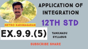 12th Std Maths Ex.9.9(5) Find by integration the volume of the container which is in the shape of ri