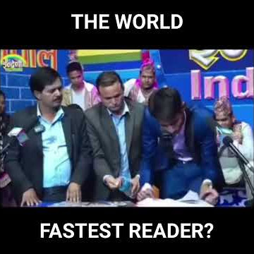 The world fastest reader? (can read 1000 pages in just 3 seconds)