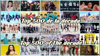 Mi Top 500 de la década (2010 - 2020) | The Best Kpop songs — My top 500 of the decade [ Part 1 ]